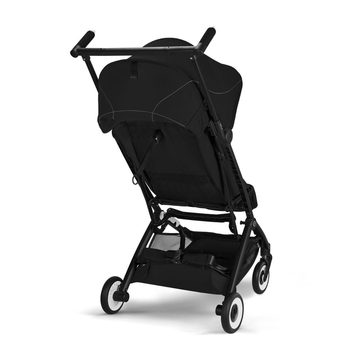 Cybex Libelle Ultra Compact Stroller - Black Frame/Magic Black - Smart Everyday Convenience