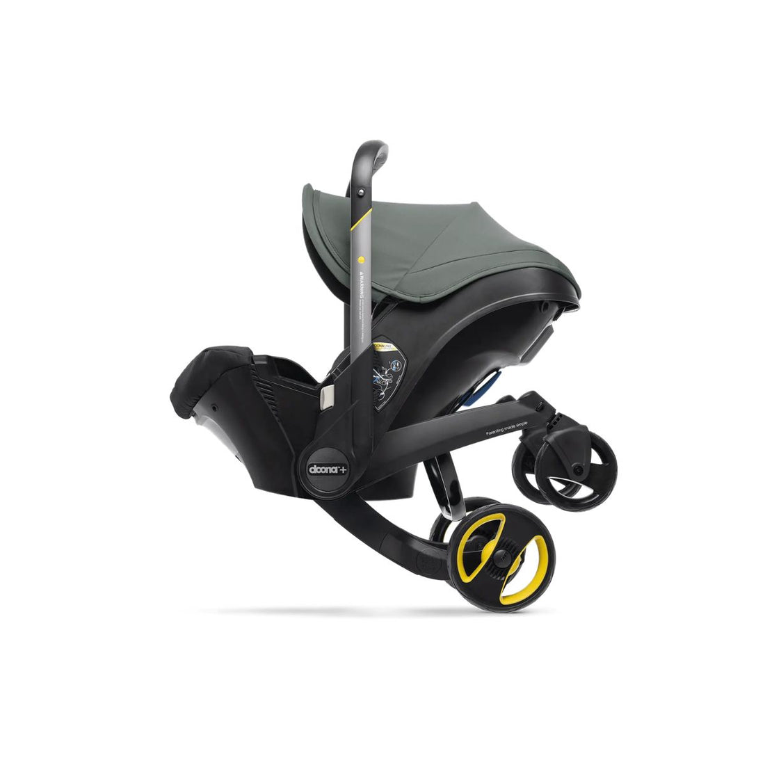 Doona Infant Car Seat & Stroller Travel System - Slate Green - Safe & Comfortable from Day One